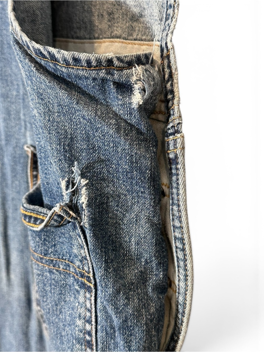 Vintage Y2K 90s Polo Jeans Co Ralph Lauren Denim Overalls Large Blue Carpenter - Picture 7 of 13